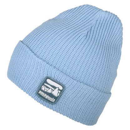Gorro Beanie niños Illustrated Alpine Icon Logo de Patagonia - Azul Claro