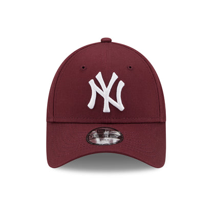Gorra de béisbol niño 9FORTY MLB League Essential New York Yankees de New Era - Granate-Blanco