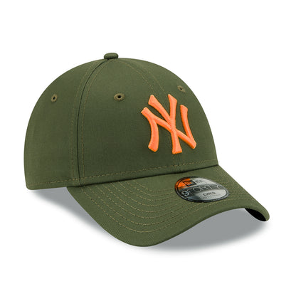 Gorra de béisbol 9FORTY MLB League Essential New York Yankees de New Era - Oliva-Naranja