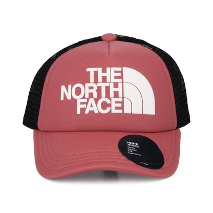 Gorra Trucker niño Logo de The North Face - Rosa violáceo