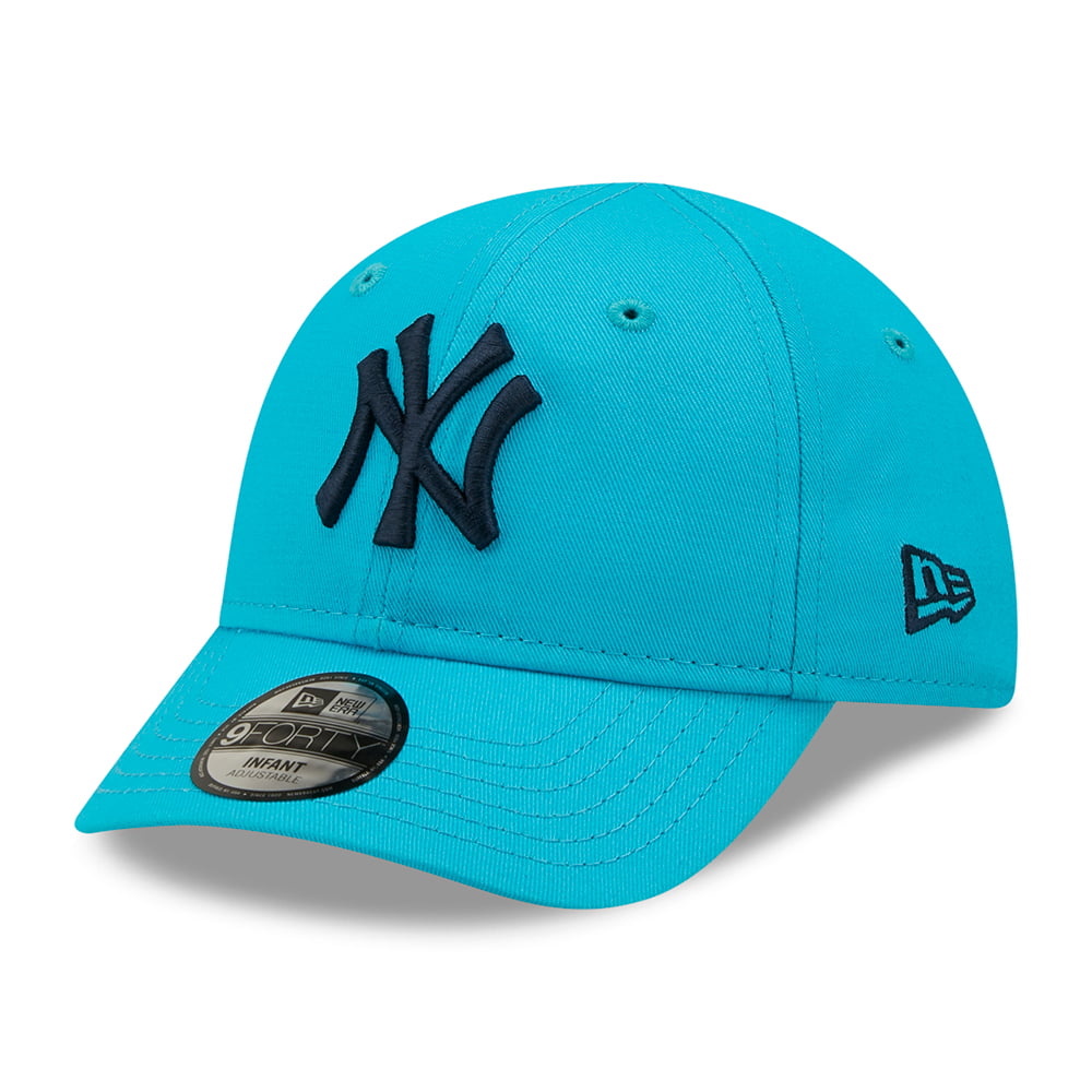 Gorra de béisbol bebé 9FORTY MLB League Essential New York Yankees de New Era - Turquesa-Azul Marino