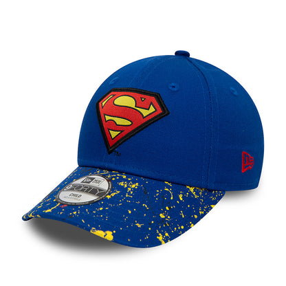 Gorra de béisbol 9FORTY Paint Splat Superman de New Era - Azul Real