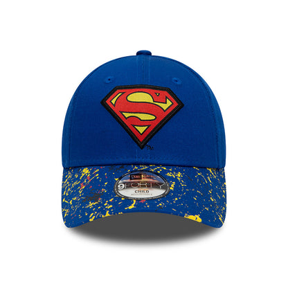 Gorra de béisbol 9FORTY Paint Splat Superman de New Era - Azul Real