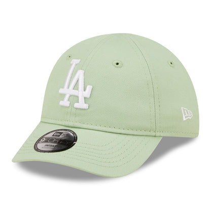Gorra de béisbol bebé 9FORTY MLB League Essential L.A. Dodgers de New Era - Verde Claro-Blanco