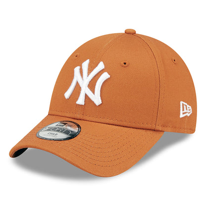 Gorra de béisbol niños 9FORTY MLB League Essential New York Yankees de New Era - Ocre-Blanco