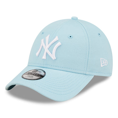Gorra de béisbol niños 9FORTY MLB League Essential New York Yankees de New Era - Azul Claro-Blanco