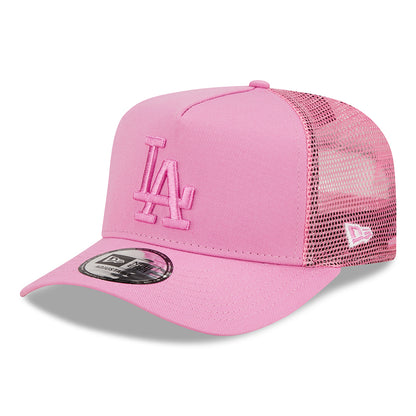 Gorra Trucker niños A-Frame MLB Tonal Mesh L.A. Dodgers de New Era - Rosa