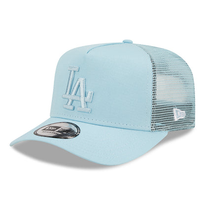 Gorra Trucker niños A-Frame MLB Tonal Mesh L.A. Dodgers de New Era - Azul Claro