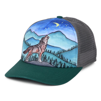 Gorra Trucker niños Artist Series Lone Wolf de Sunday Afternoons - Verde Azulado-Multi