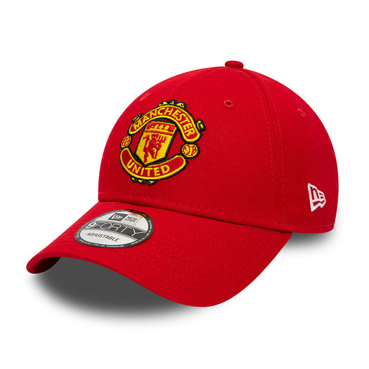 Gorra de béisbol niños 9FORTY Core Manchester United FC de New Era - Escarlata