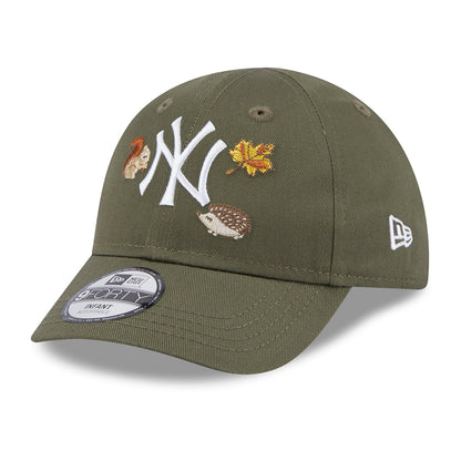 Gorra de béisbol bebé 9FORTY MLB Outdoor New York Yankees de New Era - Oliva-Blanco