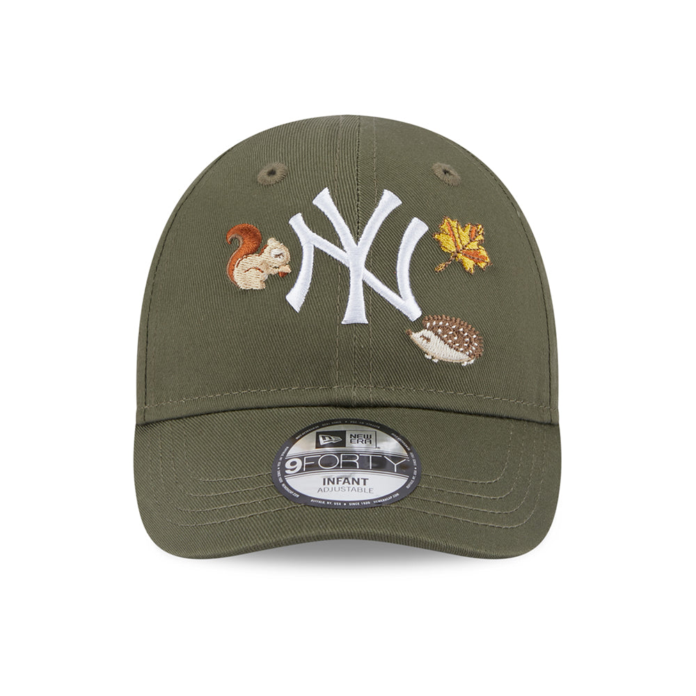 Gorra de béisbol bebé 9FORTY MLB Outdoor New York Yankees de New Era - Oliva-Blanco