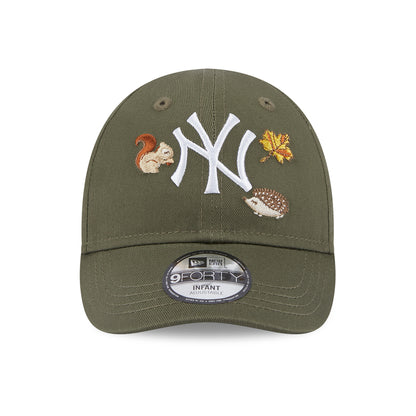 Gorra de béisbol bebé 9FORTY MLB Outdoor New York Yankees de New Era - Oliva-Blanco