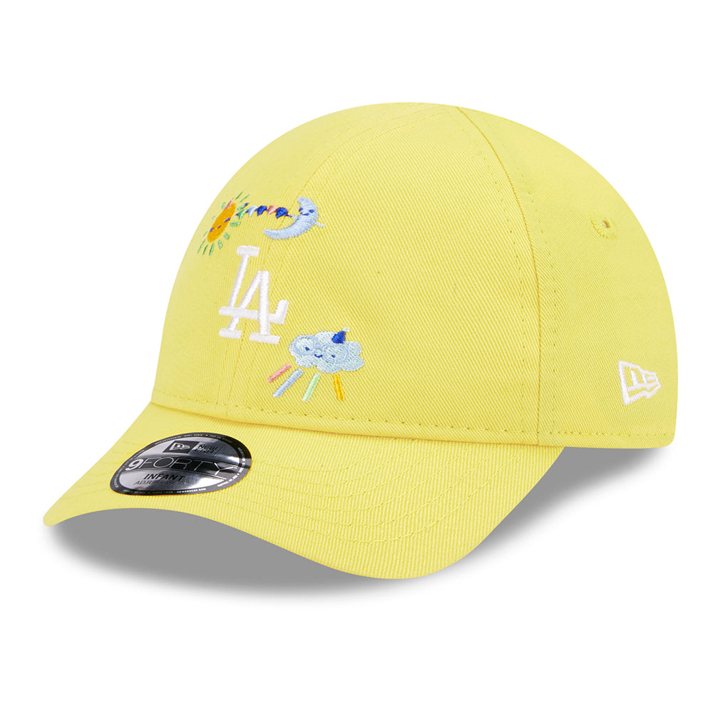 Gorra de béisbol bebé 9FORTY MLB Starry L.A. Dodgers de New Era - Amarillo Claro