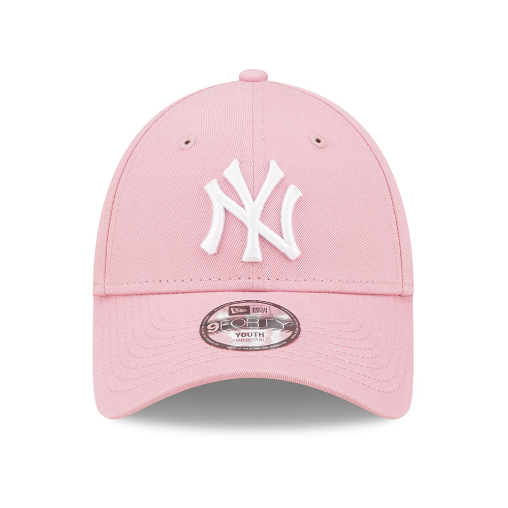 Gorra de béisbol niños 9FORTY MLB League Essential New York Yankees de New Era - Rosa Claro-Blanco