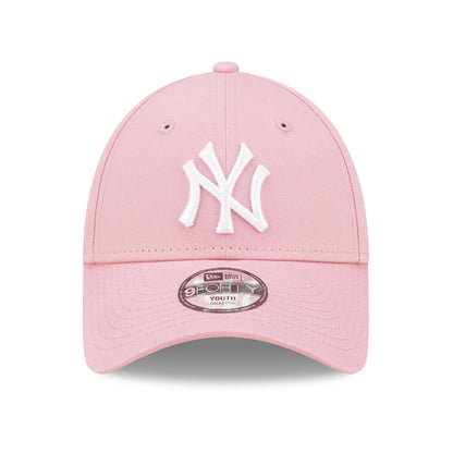 Gorra de béisbol niños 9FORTY MLB League Essential New York Yankees de New Era - Rosa Claro-Blanco