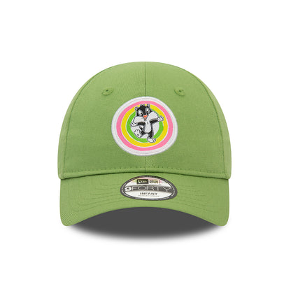 Gorra de béisbol bebé 9FORTY Pastel Looney Tunes Sylvester de New Era - Verde Claro