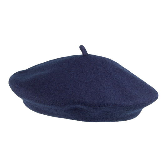 Boina niños de lana de Village Hats - Azul Marino