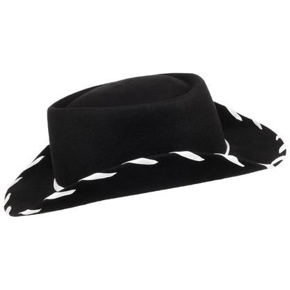 Sombrero Cowboy niño de Jaxon & James - Negro-Blanco