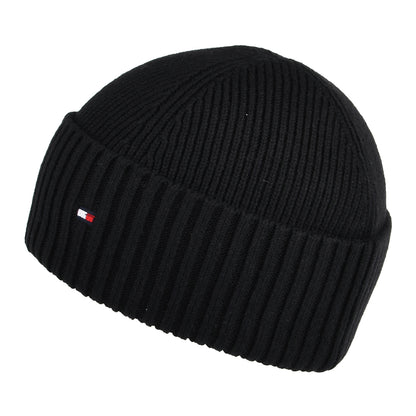 Gorro Flag de algodón y cachemira de Tommy Hilfiger - Negro