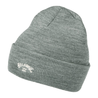 Gorro Beanie Arch con vuelta de Billabong - Gris Jaspeado