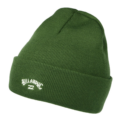 Gorro Beanie Arch con vuelta de Billabong - Verde Oliva