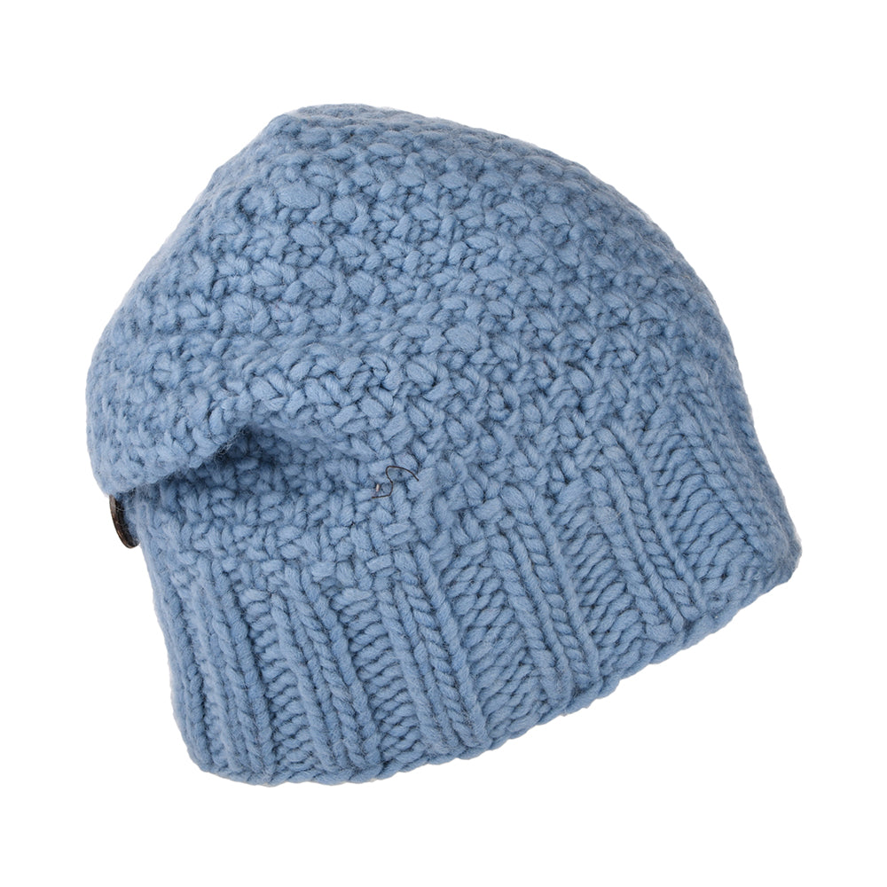 Gorro Beanie con botón de Kusan - Azul Cielo