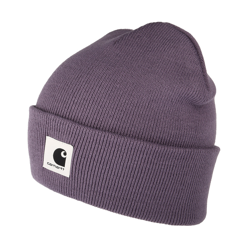 Gorro Beanie Ashley con vuelta de Carhartt WIP - Morado Claro