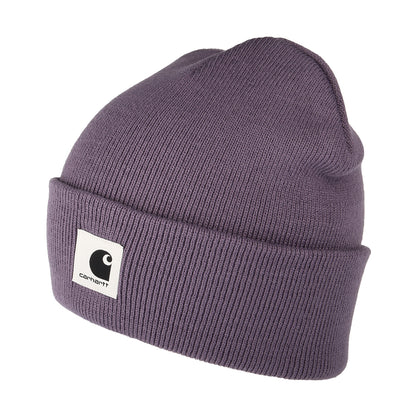 Gorro Beanie Ashley con vuelta de Carhartt WIP - Morado Claro