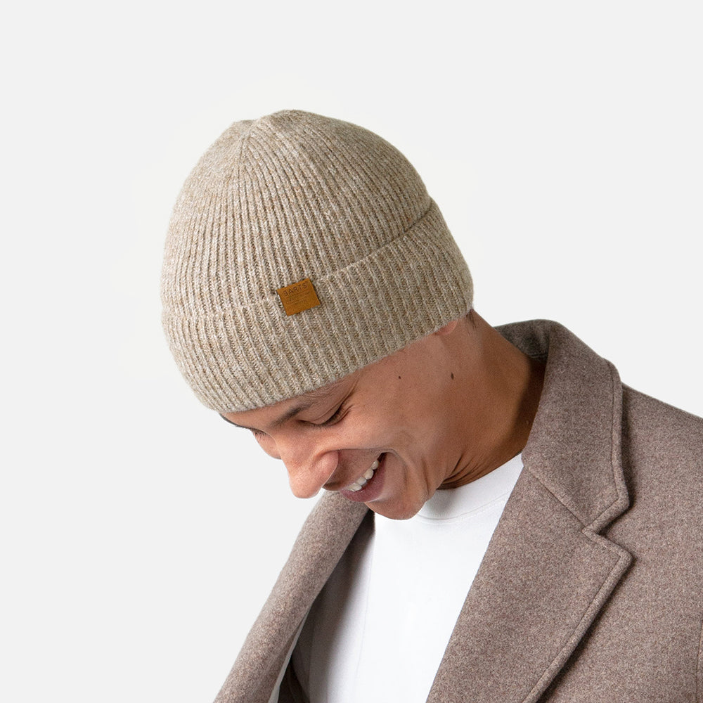 Gorro Beanie Willian con vuelta de Barts - Marrón Claro