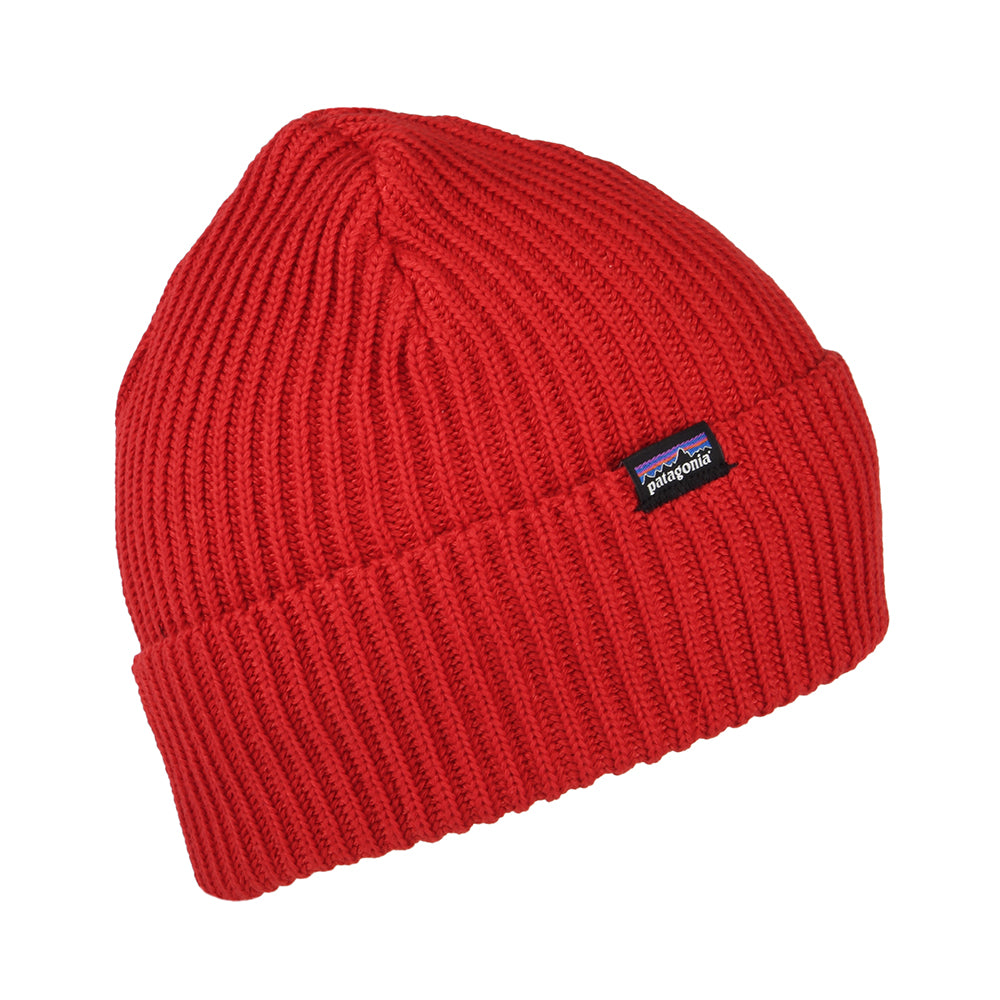 Gorro Beanie Fishermans con vuelta de Patagonia - Rojo Fuego