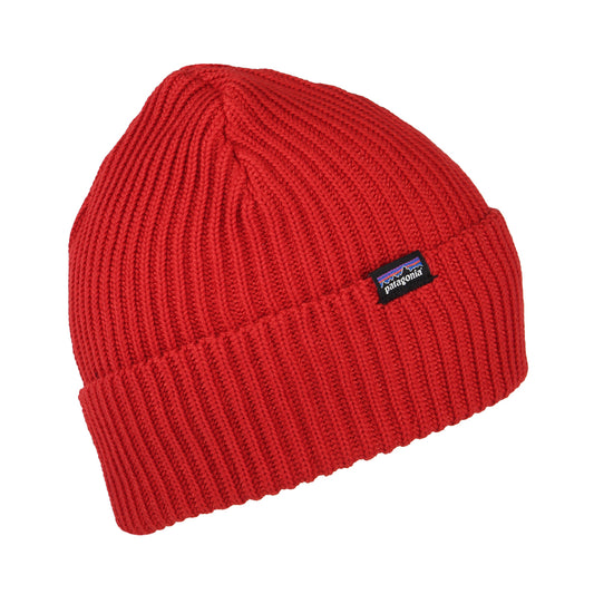 Gorro Beanie Fishermans con vuelta de Patagonia - Rojo Fuego
