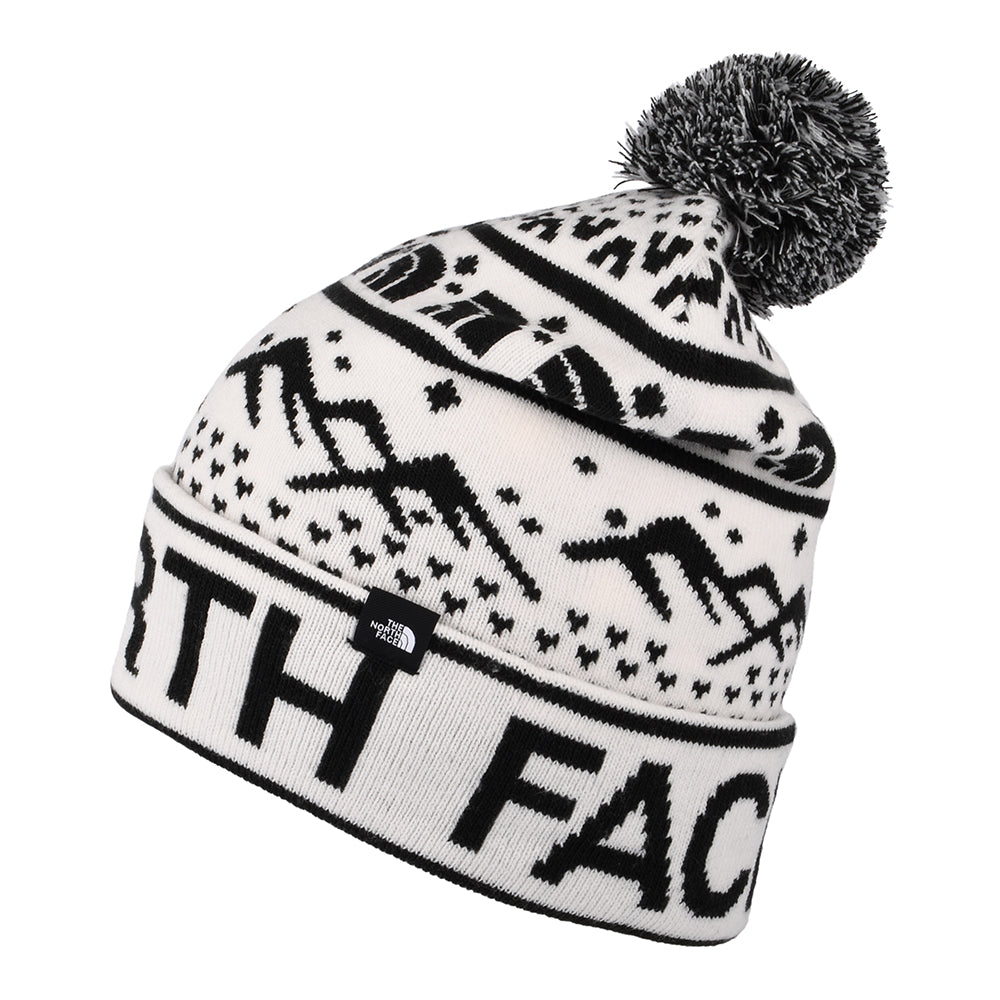 Gorro con pompón Ski Tuke de The North Face - Blanco Roto-Negro