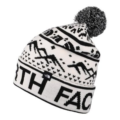 Gorro con pompón Ski Tuke de The North Face - Blanco Roto-Negro