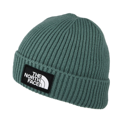 Gorro TNF Logo Box con vuelta de The North Face - Salvia Oscura