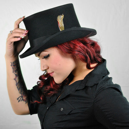 Sombrero de copa Mid Crown de Jaxon & James Negro al por mayor