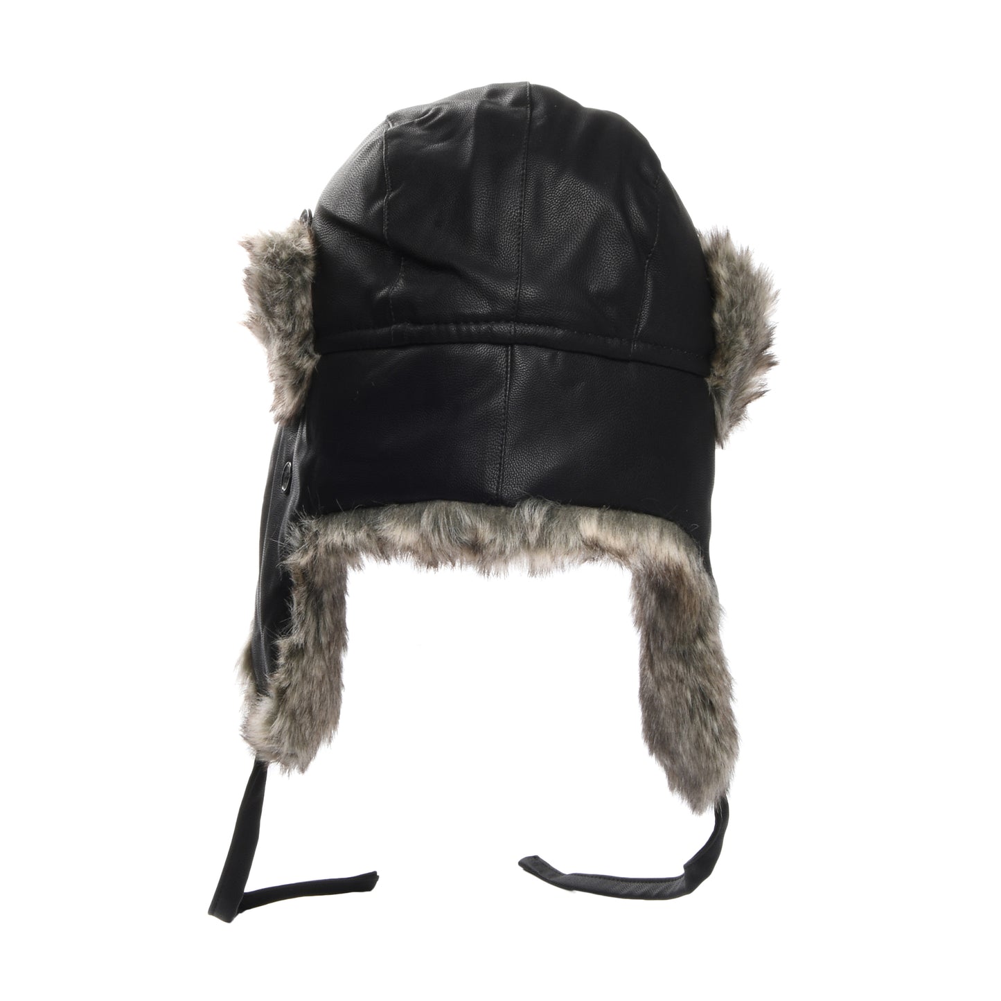 Sombrero Trapper de piel sintética de Jaxon & James Negro al por mayor