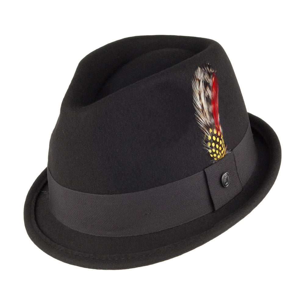 Sombrero flexible Dekker Trilby de Jaxon & James Negro al por mayor