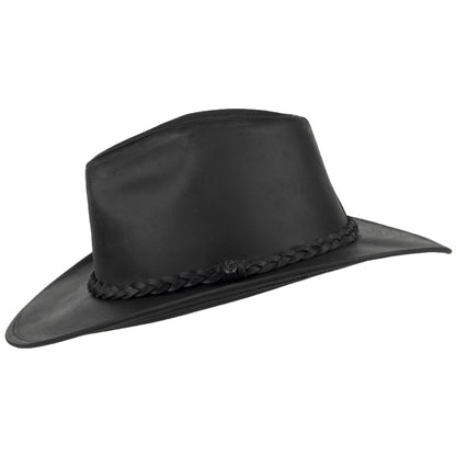 Sombrero Cowboy piel de búfalo de Jaxon & James Negro al por mayor
