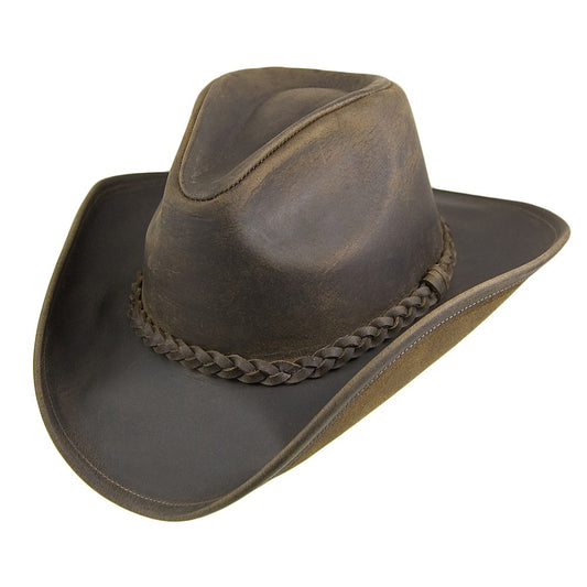 Sombrero Cowboy piel de búfalo de Jaxon & James Chocolate al por mayor