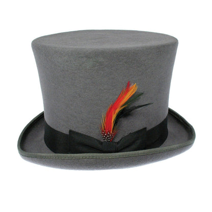 Sombrero de copa victoriano de Jaxon & James Gris al por mayor