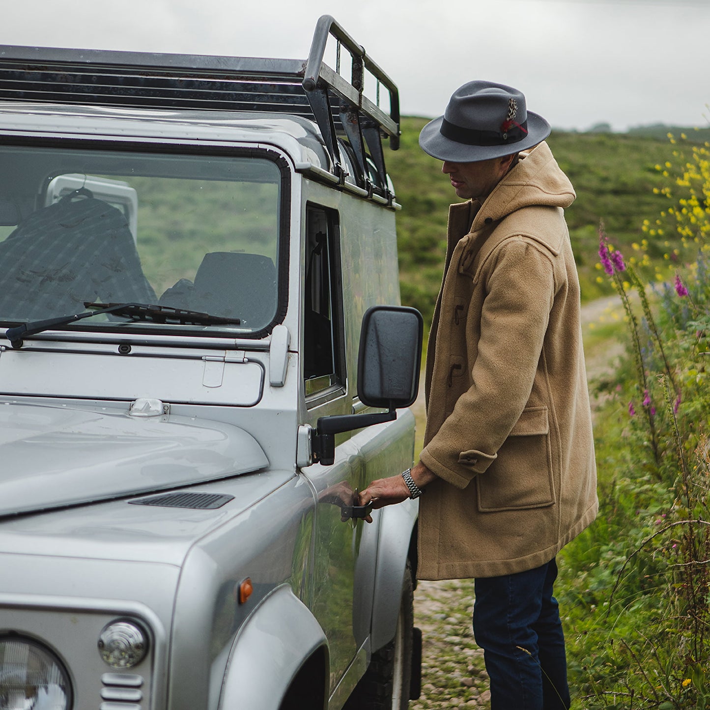 Sombrero Fedora flexible Copa-C de Jaxon & James Gris al por mayor