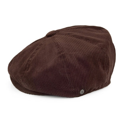 Gorra Newsboy de pana de Jaxon & James Marrón al por mayor