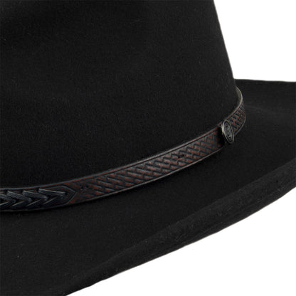 Sombrero Cowboy Comanche de Jaxon & James Negro al por mayor