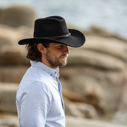Sombrero Cowboy Comanche de Jaxon & James Negro al por mayor