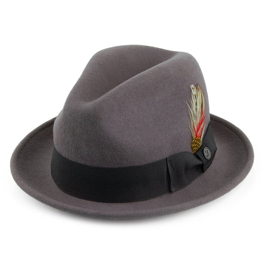 Sombrero flexible Blues Trilby de Jaxon & James Gris al por mayor