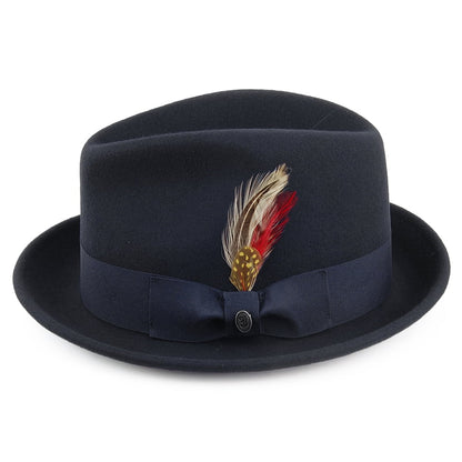 Sombrero flexible Blues Trilby de Jaxon & James Azul Marino al por mayor
