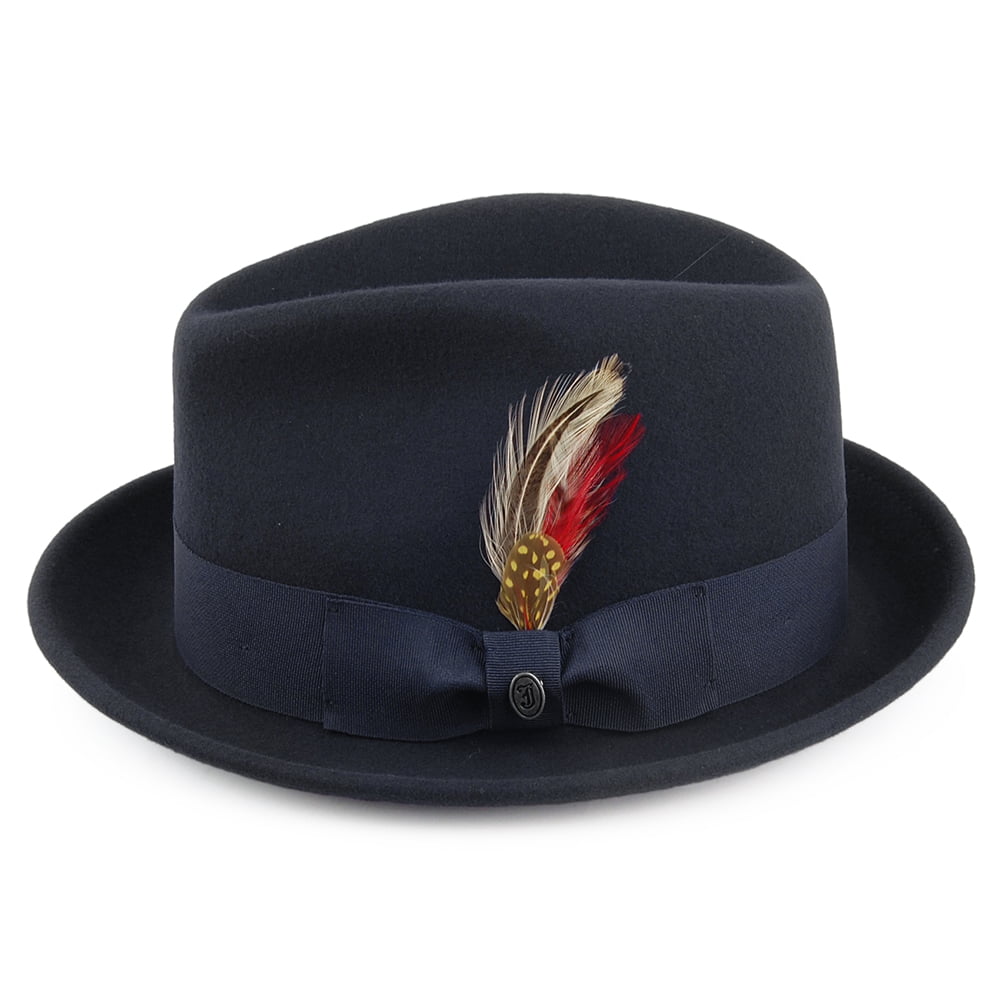 Sombrero flexible Blues Trilby de Jaxon & James Azul Marino al por mayor