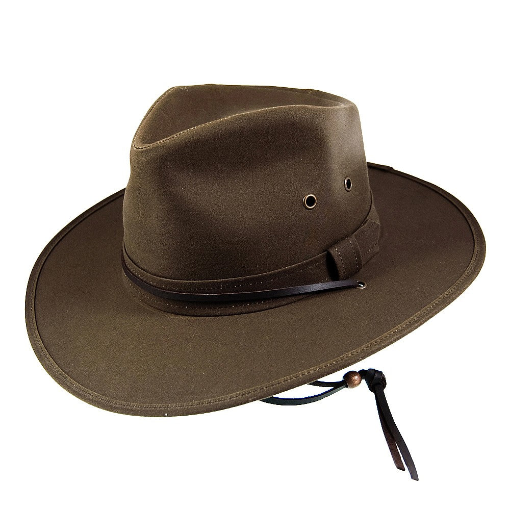 Sombrero impermeable Aussie de Jaxon & James Marrón al por mayor
