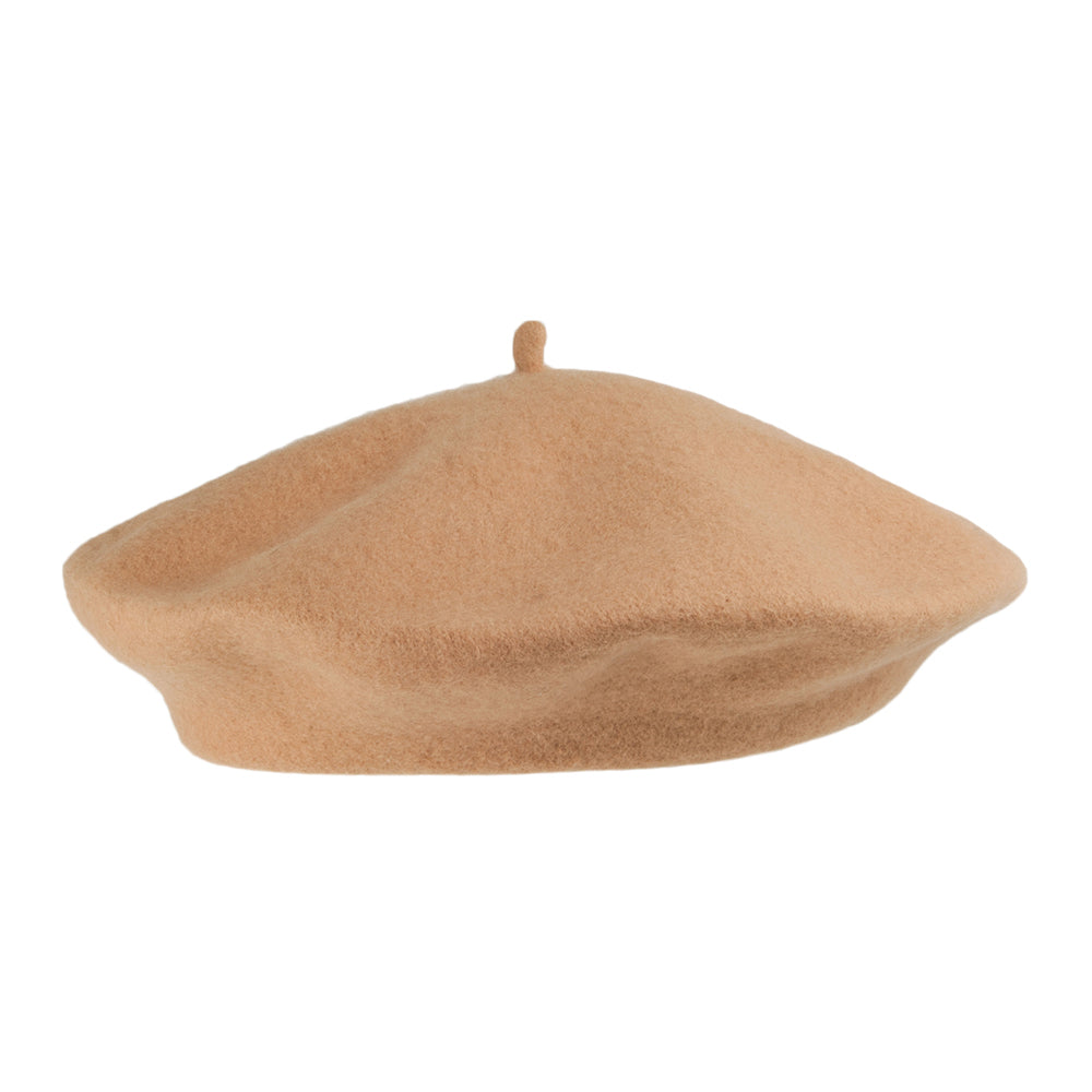 Boina vasca de lana Fashion Camel al por mayor